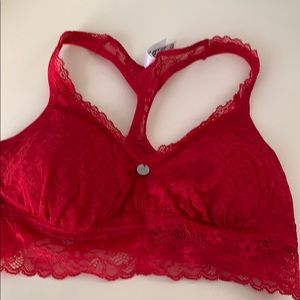 Red bralette